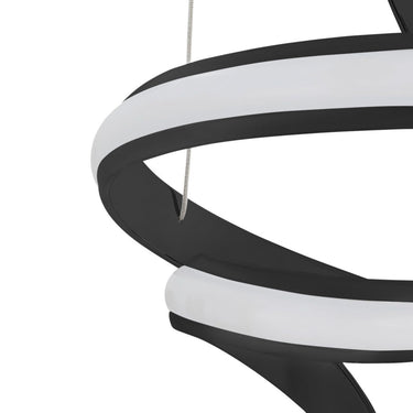 Finesse Decor Hamburg LED Chandelier Black