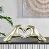 Finesse Decor Heart Hands Champagne Gold