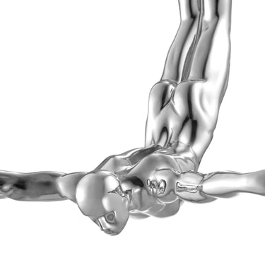 Finesse Decor Diver 22" Wall Decor Sculpture Chrome