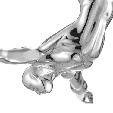 Finesse Decor Diver 22" Wall Decor Sculpture Chrome