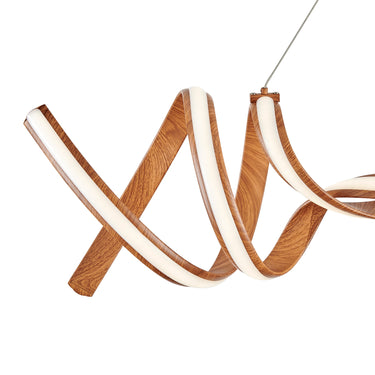 Finesse Decor Munich LED Horizontal Chandelier Wood