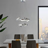 Finesse Decor Beijing LED adjustable Round Chandelier Chrome