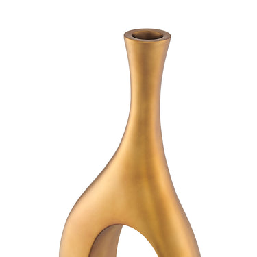 Finesse Decor Trombone Vase Large Matte Bronze