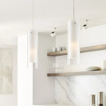 Versatile Small Glass Pendant Light - Clear/Smoke - Residential & Commercial, Kitchen Lighting