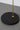 Heron floor lamp with a satin brass shade on a black marble base