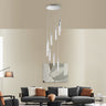 Finesse Decor Acrylic Cylinder Chandelier 9 Light