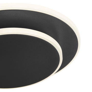 Finesse Decor Luna Eclipse Two Circle Multiuse Lamp Black