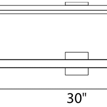 Maxim Lighting Spec 30" LED Bath Vanity Gold