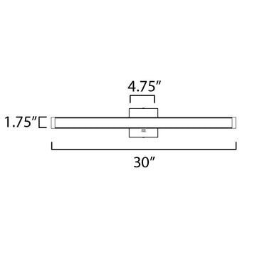 Maxim Lighting Spec 30" LED Bath Bar CCT Select Polished Chrome