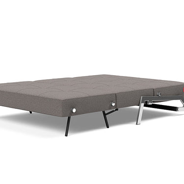 Space-saving Cubed Full Size sleeper sofa in 521 Mixed Dance Grey ideal for apartments and guest rooms