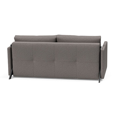 Space-saving Cubed Queen sleeper sofa in 521 Mixed Dance Grey ideal for apartments, guest rooms, and multi-use spaces