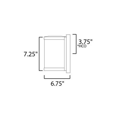 Maxim Lighting Barrel Small LED Outdoor Wall Sconce Black