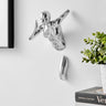 Finesse Decor Runner Woman 13" Wall Sculpture Chrome