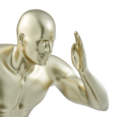 Finesse Decor Runner Man 20" Wall Sculpture Gold