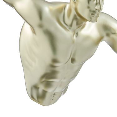 Finesse Decor Runner Man 20" Wall Sculpture Gold