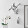 Finesse Decor Runner Woman 20" Wall Sculpture Chrome