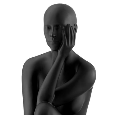 Finesse Decor Antoinette Doll Sculpture Matte Black