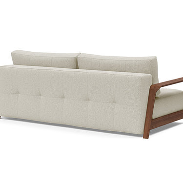 Modern queen sofa bed Ran D.E.L by Innovation Living in 527 Mixed Dance Natural fabric for living rooms and studio apartments