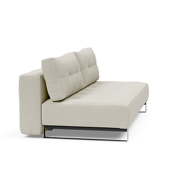 Innovation Living Supremax D.E.L. queen-size sofa bed with Excess Pocket Spring mattress in 527 Mixed Dance Natural upholstery
