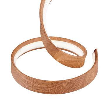 Finesse Decor Hamburg Light Wood Table Lamp LED Strip & Dimmable Switch