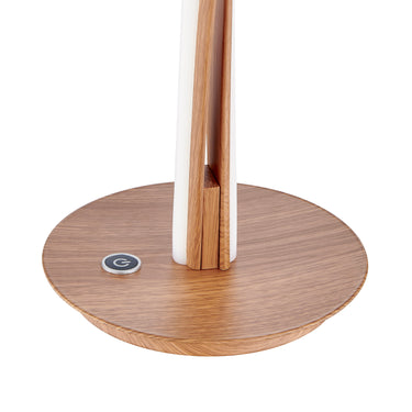 Finesse Decor Munich Wood Table Lamp LED Strip & Touch Dimmer