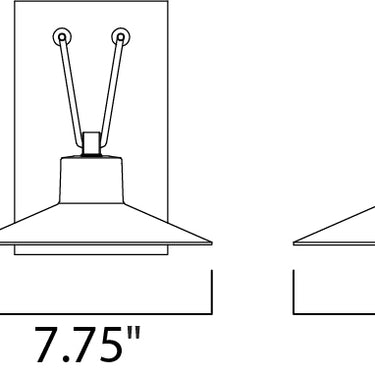 Maxim Lighting Civic Small LED Outdoor Wall Sconce Architectural Bronze