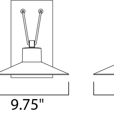 Maxim Lighting Civic Medium LED Outdoor Wall Sconce Architectural Bronze