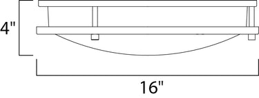 Maxim Lighting Linear LED 16" LED Surface Mount Satin Nickel
