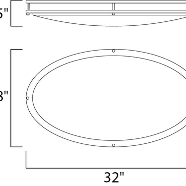Maxim Lighting Linear LED Surface Mount Satin Nickel