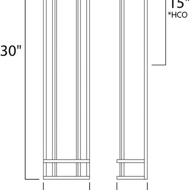 Maxim Lighting Moon Ray 30" LED Outdoor Wall Sconce Bronze