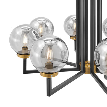 Finesse Decor Monachopsis Large Chandelier Gold and Black