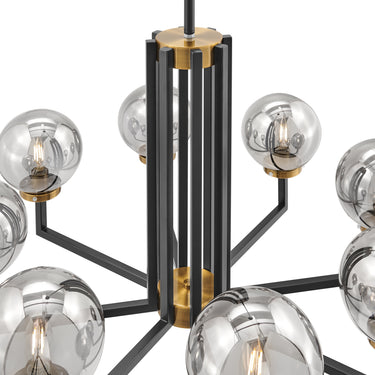 Finesse Decor Monachopsis Large Chandelier Gold and Black
