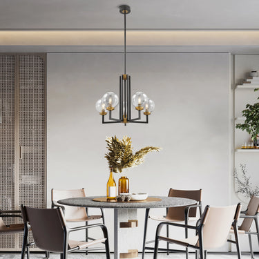 Finesse Decor Monachopsis Small Chandelier Gold and Black