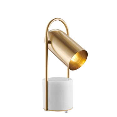 Finesse Decor Chrysalism Gold and Marble Table Lamp