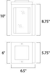 Maxim Lighting Salon Outdoor LED Wall Sconce Black