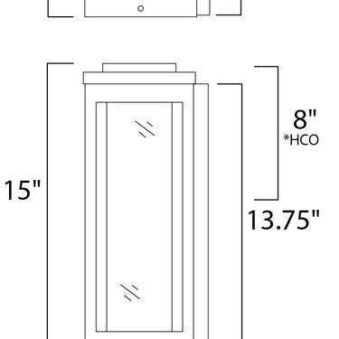 Maxim Lighting Salon Outdoor LED Wall Sconce Black