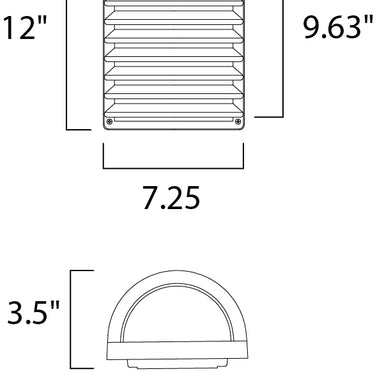 Maxim Lighting Zenith LED Wall Sconce Architectural Bronze