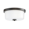Maxim Lighting Fuller 2-Light Flush Mount Black
