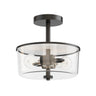 Maxim Lighting Fuller 2-Light Semi Flush/Pendant Convertible Black