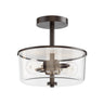Maxim Lighting Fuller 2-Light Semi Flush/Pendant Convertible Oil Rubbed Bronze