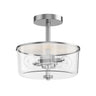 Maxim Lighting Fuller 2-Light Semi Flush/Pendant Convertible Satin Nickel