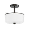 Maxim Lighting Fuller 2-Light Semi Flush/Pendant Convertible Black