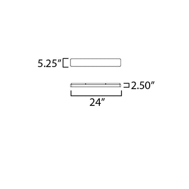 Maxim Lighting Cloud 24" Surface Mount White