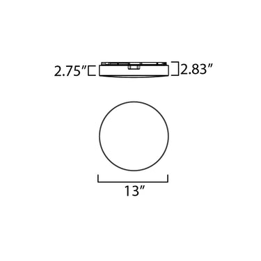 Maxim Lighting Mint 13" LED Flush Mount White