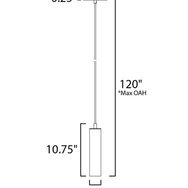 Maxim Lighting Pendant Conversion Kit for Trim 5766x Chrome Polished Chrome