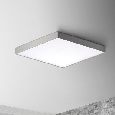 Maxim Lighting Trim 15.5" SQ LED Flush Mount 3000K Satin Nickel
