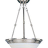 Maxim Lighting Essentials 3-Light Invert Bowl Pendant Satin Nickel