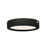 Maxim Lighting Wafer 7" RD LED Surface Mount 3000K EM Backup Black