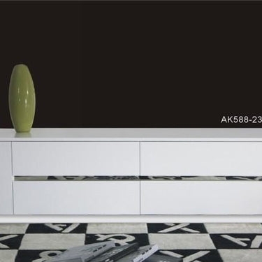 AX Skyline White Crocodile TV Stand