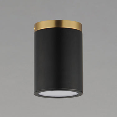 Maxim Lighting Dapper Flush Mount Black/Antique Brass